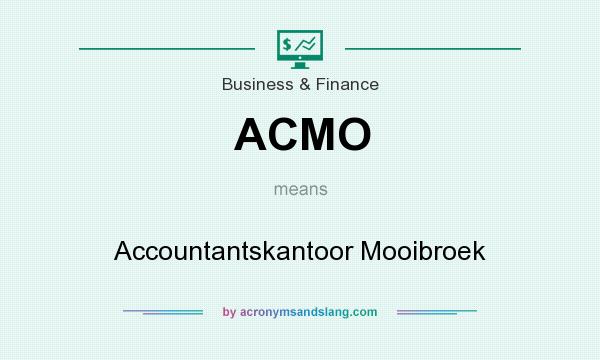 What does ACMO mean? It stands for Accountantskantoor Mooibroek