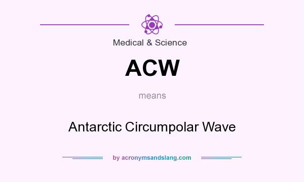What does ACW mean? It stands for Antarctic Circumpolar Wave