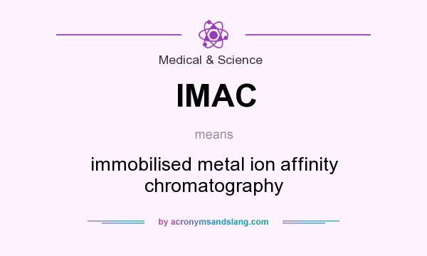 What does IMAC mean? It stands for immobilised metal ion affinity chromatography