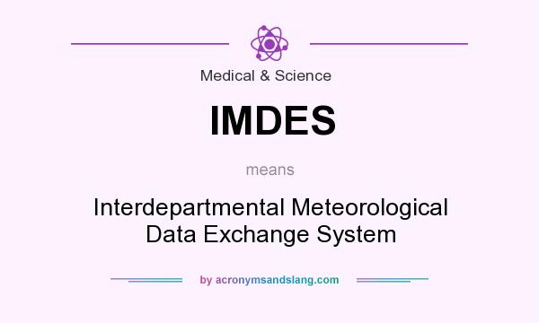 What does IMDES mean? It stands for Interdepartmental Meteorological Data Exchange System