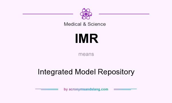 What does IMR mean? It stands for Integrated Model Repository