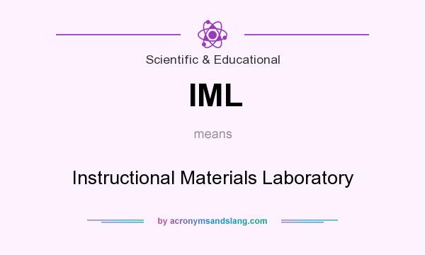 What does IML mean? It stands for Instructional Materials Laboratory