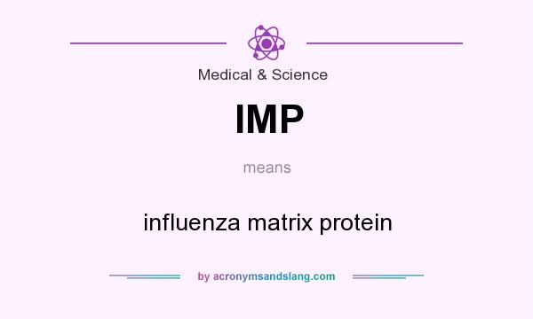 What does IMP mean? It stands for influenza matrix protein