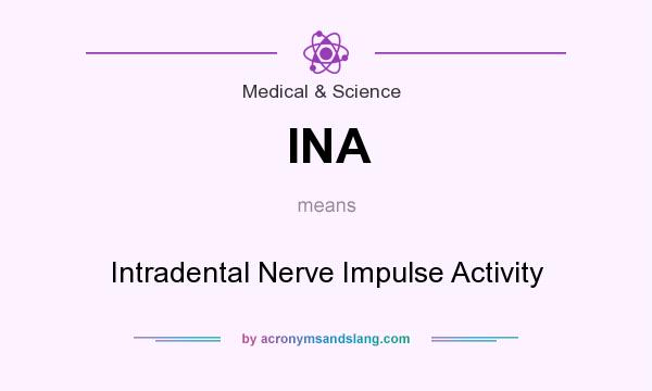What does INA mean? It stands for Intradental Nerve Impulse Activity