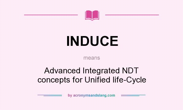 What does INDUCE mean? It stands for Advanced Integrated NDT concepts for Unified life-Cycle