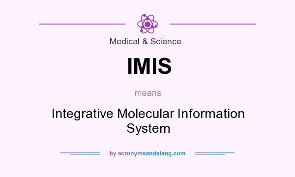 What does IMIS mean? It stands for Integrative Molecular Information System