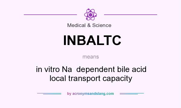 What does INBALTC mean? It stands for in vitro Na  dependent bile acid local transport capacity