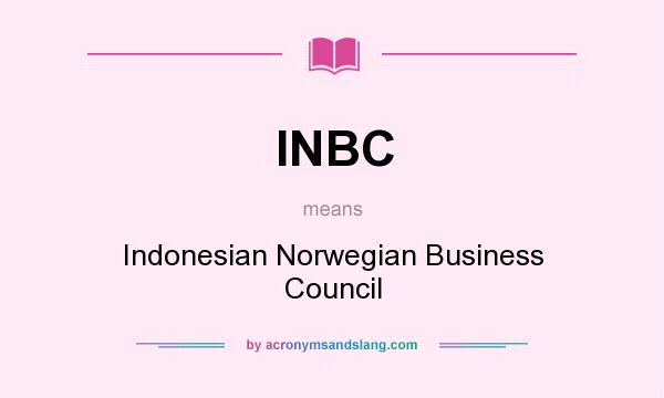 What does INBC mean? It stands for Indonesian Norwegian Business Council