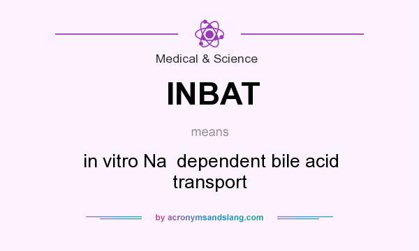 What does INBAT mean? It stands for in vitro Na  dependent bile acid transport