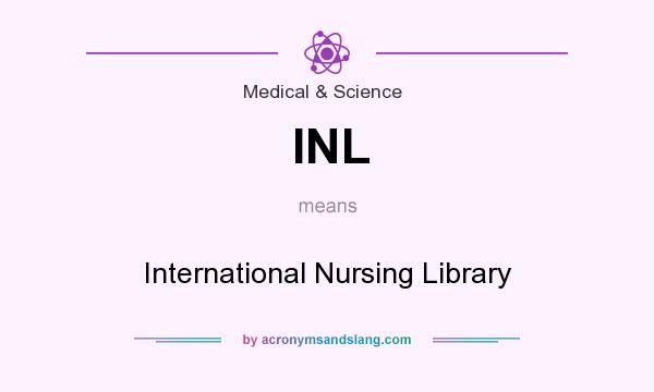 What does INL mean? It stands for International Nursing Library