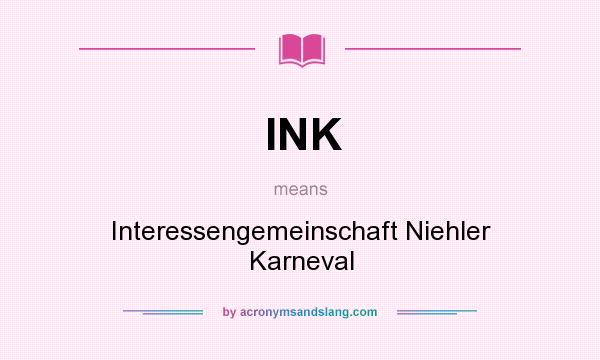 What does INK mean? It stands for Interessengemeinschaft Niehler Karneval