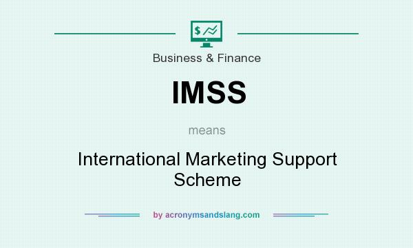 What does IMSS mean? It stands for International Marketing Support Scheme