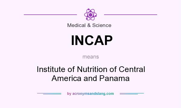 What does INCAP mean? It stands for Institute of Nutrition of Central America and Panama
