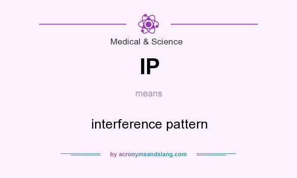 What does IP mean? It stands for interference pattern