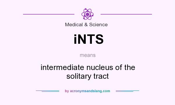 What does iNTS mean? It stands for intermediate nucleus of the solitary tract