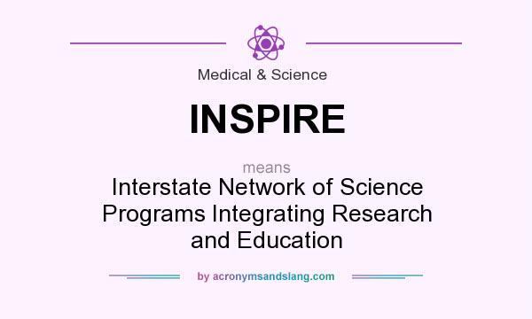 What does INSPIRE mean? It stands for Interstate Network of Science Programs Integrating Research and Education