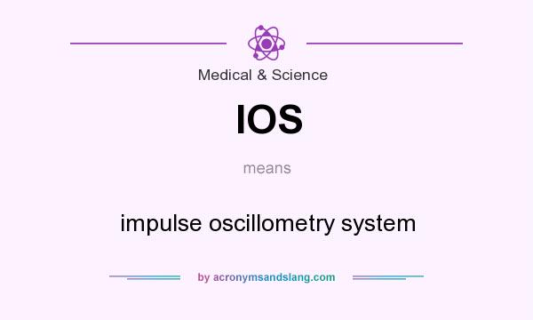What does IOS mean? It stands for impulse oscillometry system