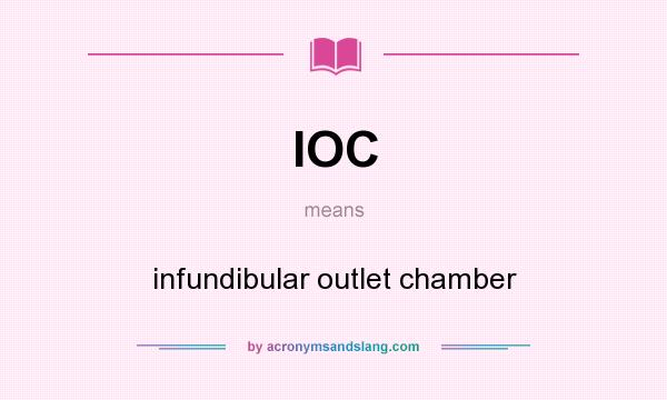 What does IOC mean? It stands for infundibular outlet chamber