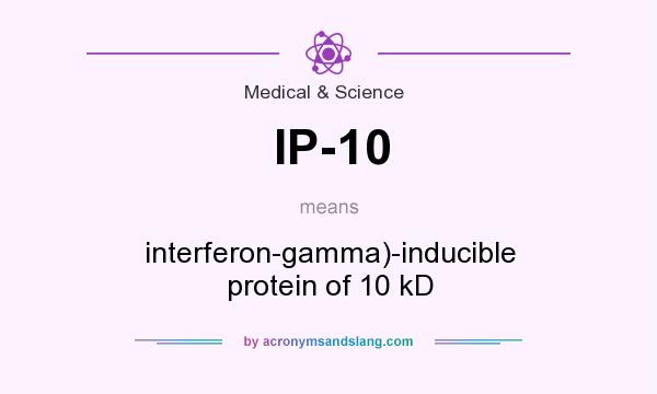 What does IP-10 mean? It stands for interferon-gamma)-inducible protein of 10 kD