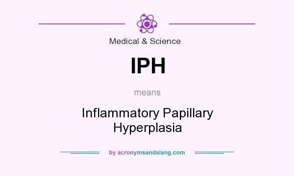 What does IPH mean? It stands for Inflammatory Papillary Hyperplasia