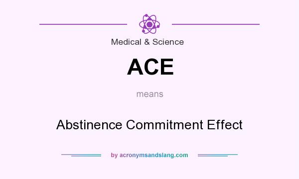 What does ACE mean? It stands for Abstinence Commitment Effect