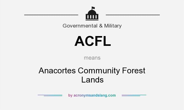What does ACFL mean? It stands for Anacortes Community Forest Lands