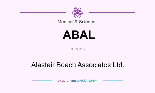 What does ABAL mean? It stands for Alastair Beach Associates Ltd.