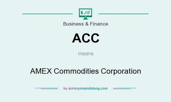 What does ACC mean? It stands for AMEX Commodities Corporation