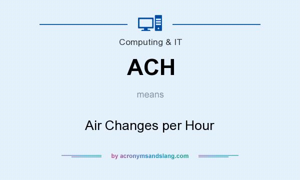 What does ACH mean? It stands for Air Changes per Hour