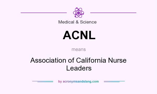 What does ACNL mean? It stands for Association of California Nurse Leaders