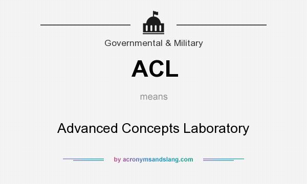 What does ACL mean? It stands for Advanced Concepts Laboratory
