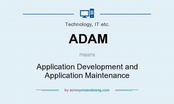 What does ADAM mean? It stands for Application Development and Application Maintenance