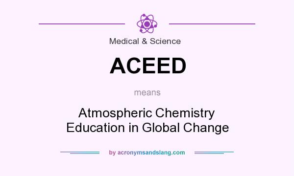 What does ACEED mean? It stands for Atmospheric Chemistry Education in Global Change