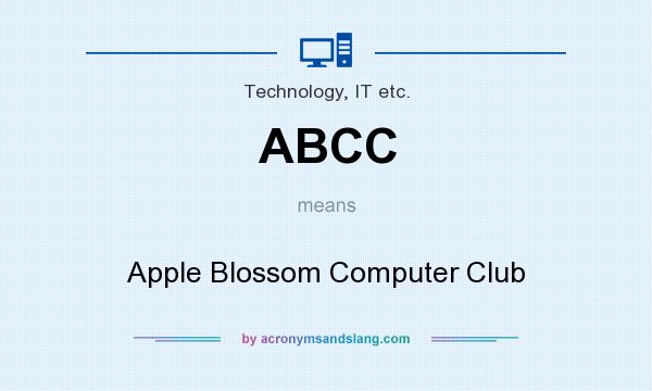 What does ABCC mean? It stands for Apple Blossom Computer Club