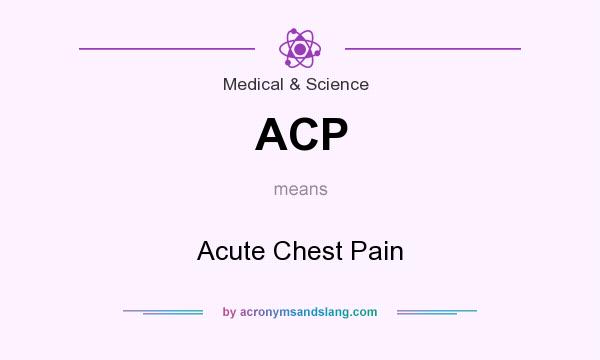 What does ACP mean? It stands for Acute Chest Pain