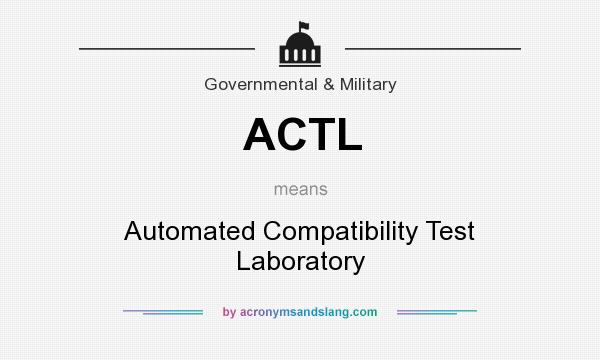 What does ACTL mean? It stands for Automated Compatibility Test Laboratory
