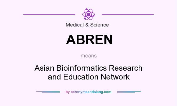 What does ABREN mean? It stands for Asian Bioinformatics Research and Education Network