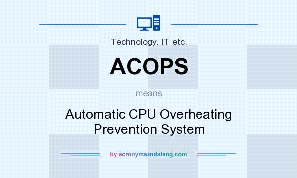 What does ACOPS mean? It stands for Automatic CPU Overheating Prevention System