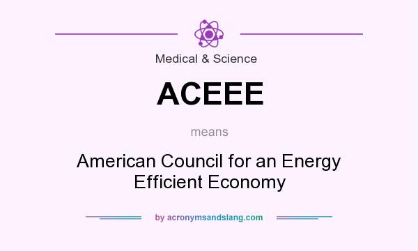 What does ACEEE mean? It stands for American Council for an Energy Efficient Economy