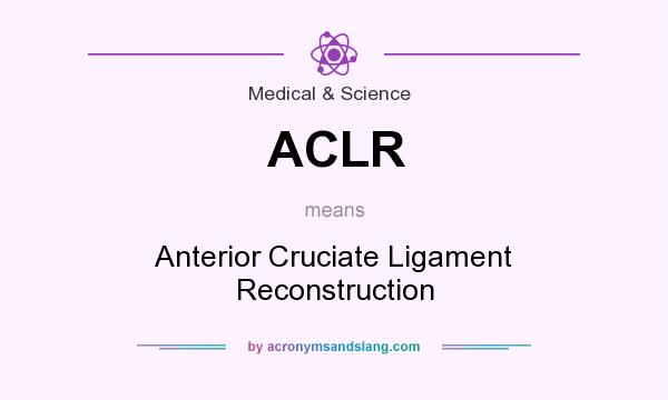 What does ACLR mean? It stands for Anterior Cruciate Ligament Reconstruction