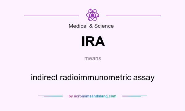 What does IRA mean? It stands for indirect radioimmunometric assay