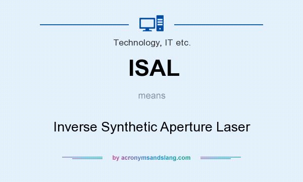 What does ISAL mean? It stands for Inverse Synthetic Aperture Laser