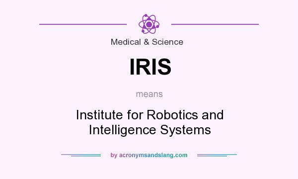 What does IRIS mean? It stands for Institute for Robotics and Intelligence Systems
