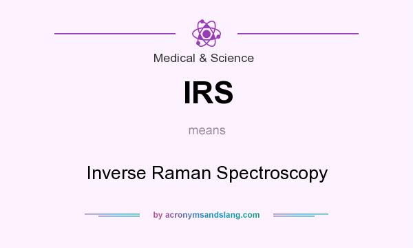 What does IRS mean? It stands for Inverse Raman Spectroscopy
