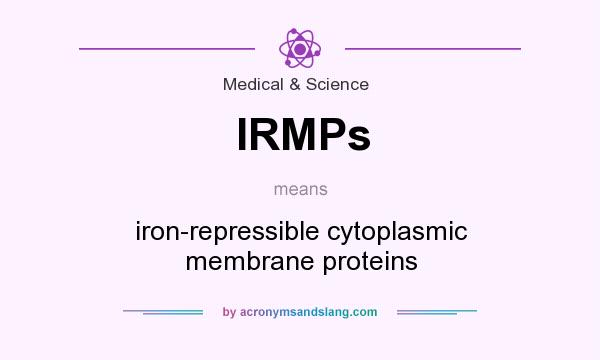 What does IRMPs mean? It stands for iron-repressible cytoplasmic membrane proteins