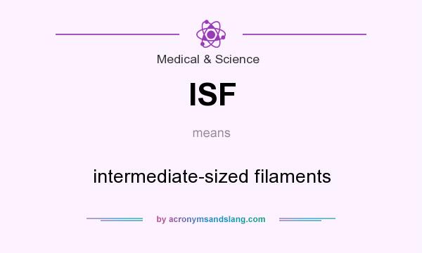 What does ISF mean? It stands for intermediate-sized filaments