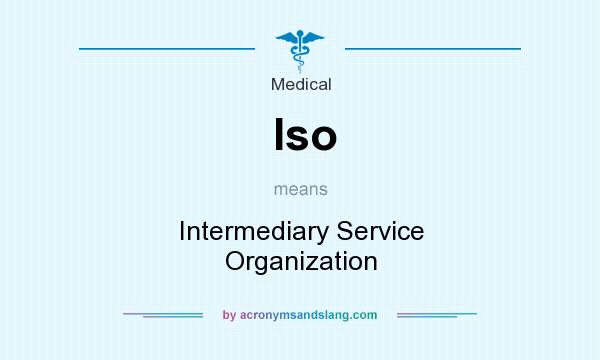 What does Iso mean? It stands for Intermediary Service Organization