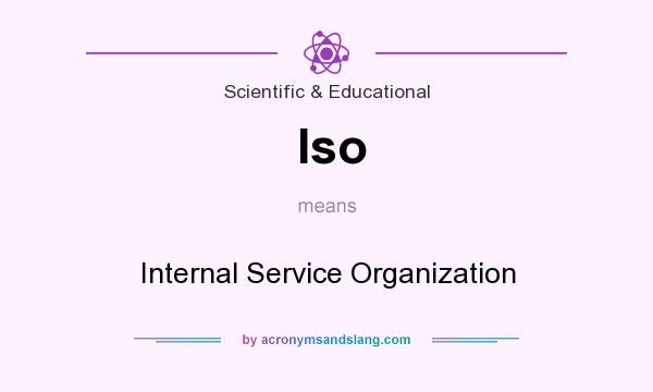 What does Iso mean? It stands for Internal Service Organization