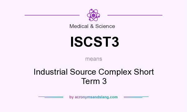 What does ISCST3 mean? It stands for Industrial Source Complex Short Term 3