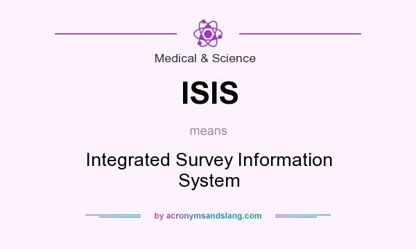What does ISIS mean? It stands for Integrated Survey Information System